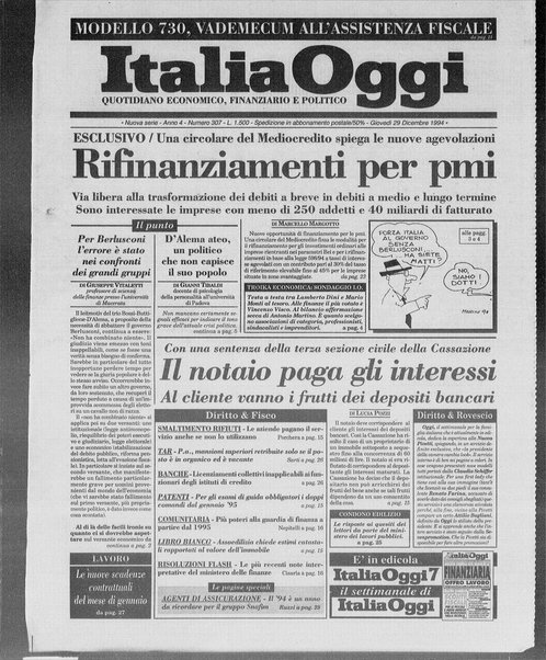 Italia oggi : quotidiano di economia finanza e politica